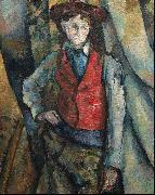 Paul Cezanne Boy in a Red Waistcoat oil painting reproduction